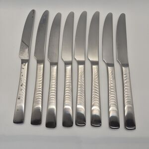 Set Of 8 Knives Robert Welch Foster Satin Stainless 18/10 Flatware 9 1/4"